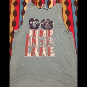 Comfort colors oversize lake tank